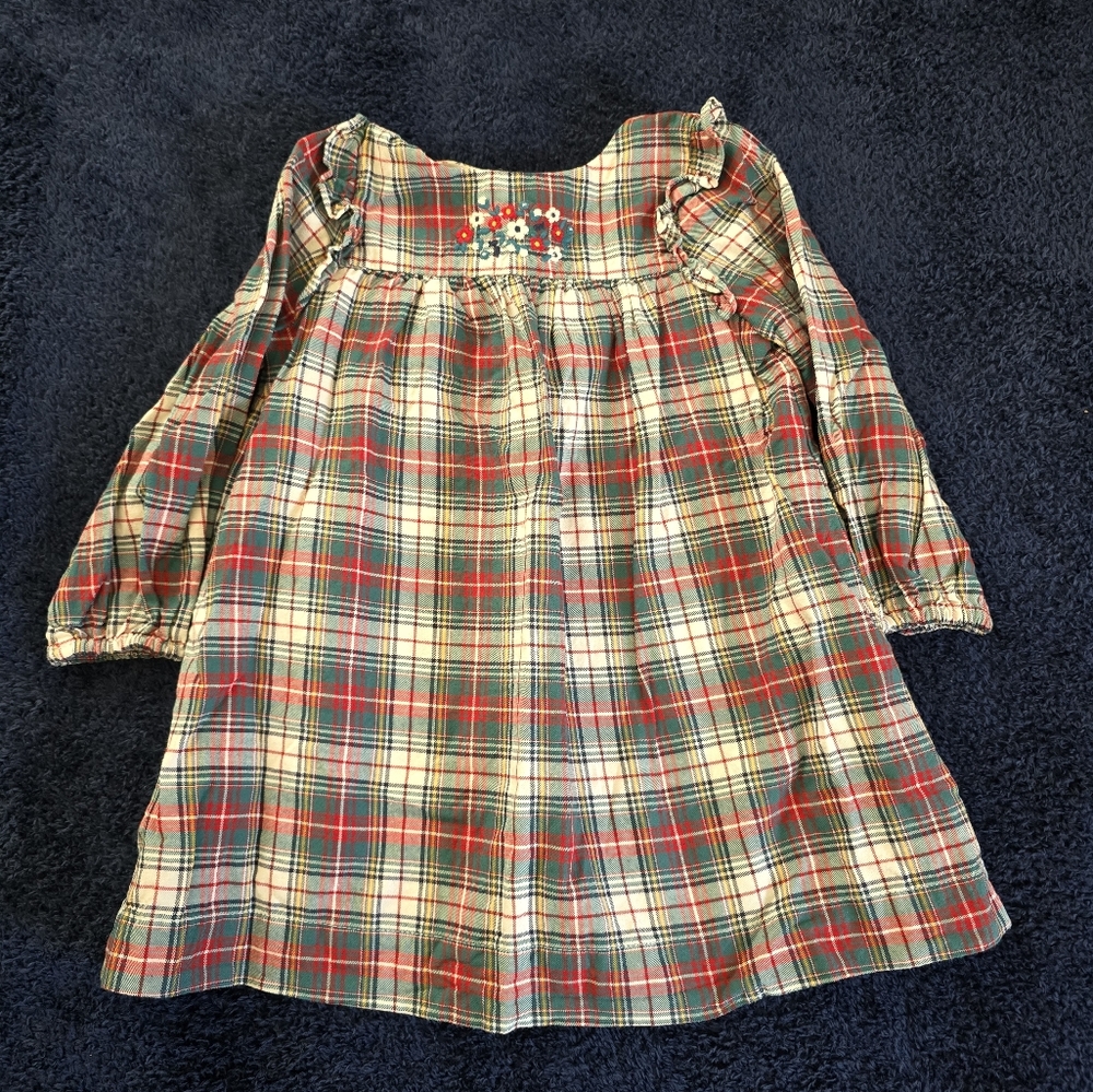 GAP Baby Plaid Floral Dress